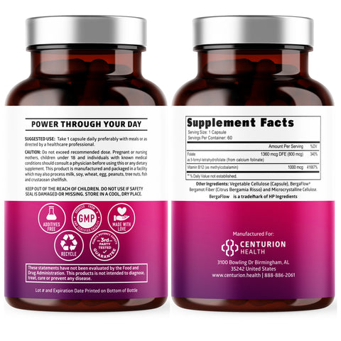 Methylated B12 + Folate