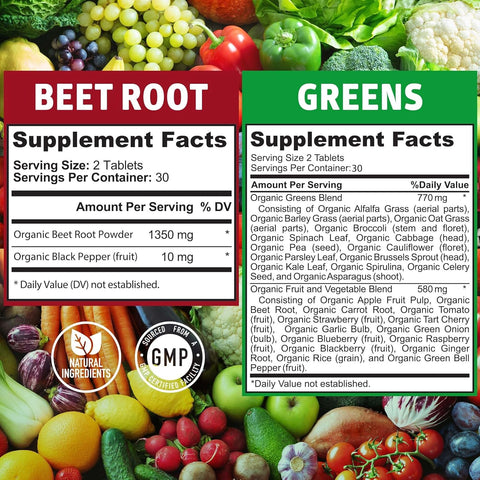 Organic Superfood Greens + Super Beet Root