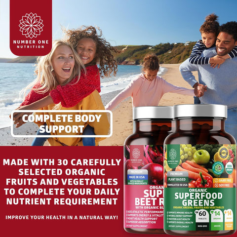 Organic Superfood Greens + Super Beet Root