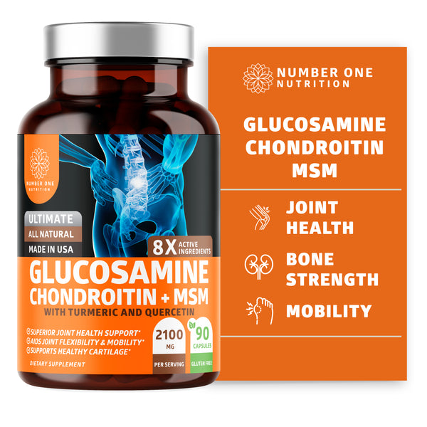 Triple Strength Glucosamine Chondroitin MSM & Turmeric, 120 Coated Caplets - View #12
